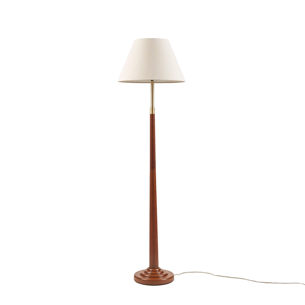 White table lamp — front view