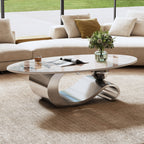 Grey coffee table — front view