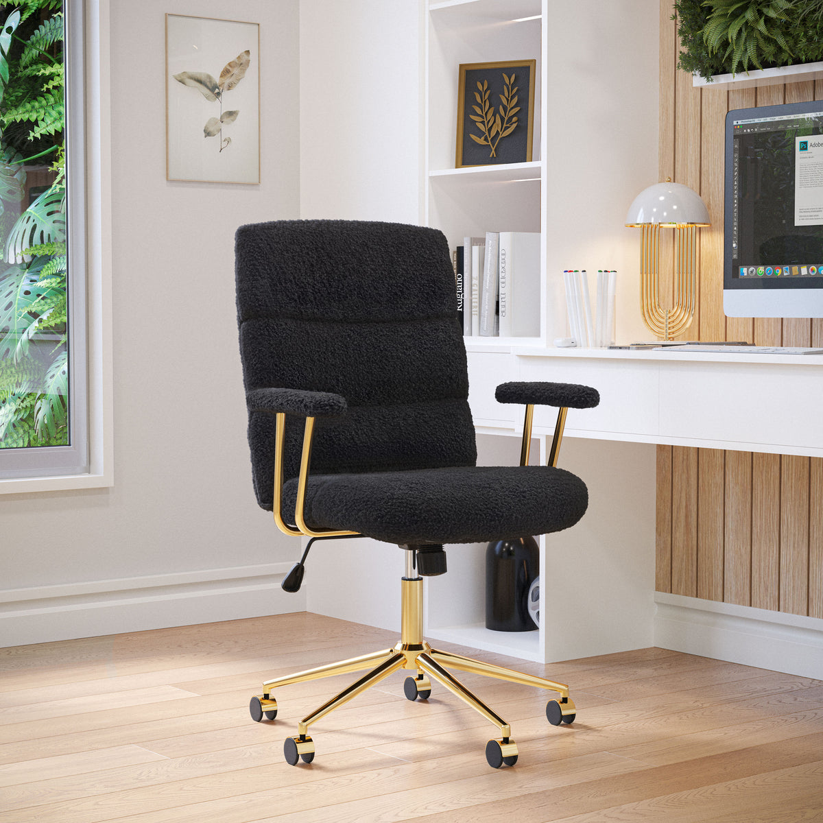 Black office chair — product view