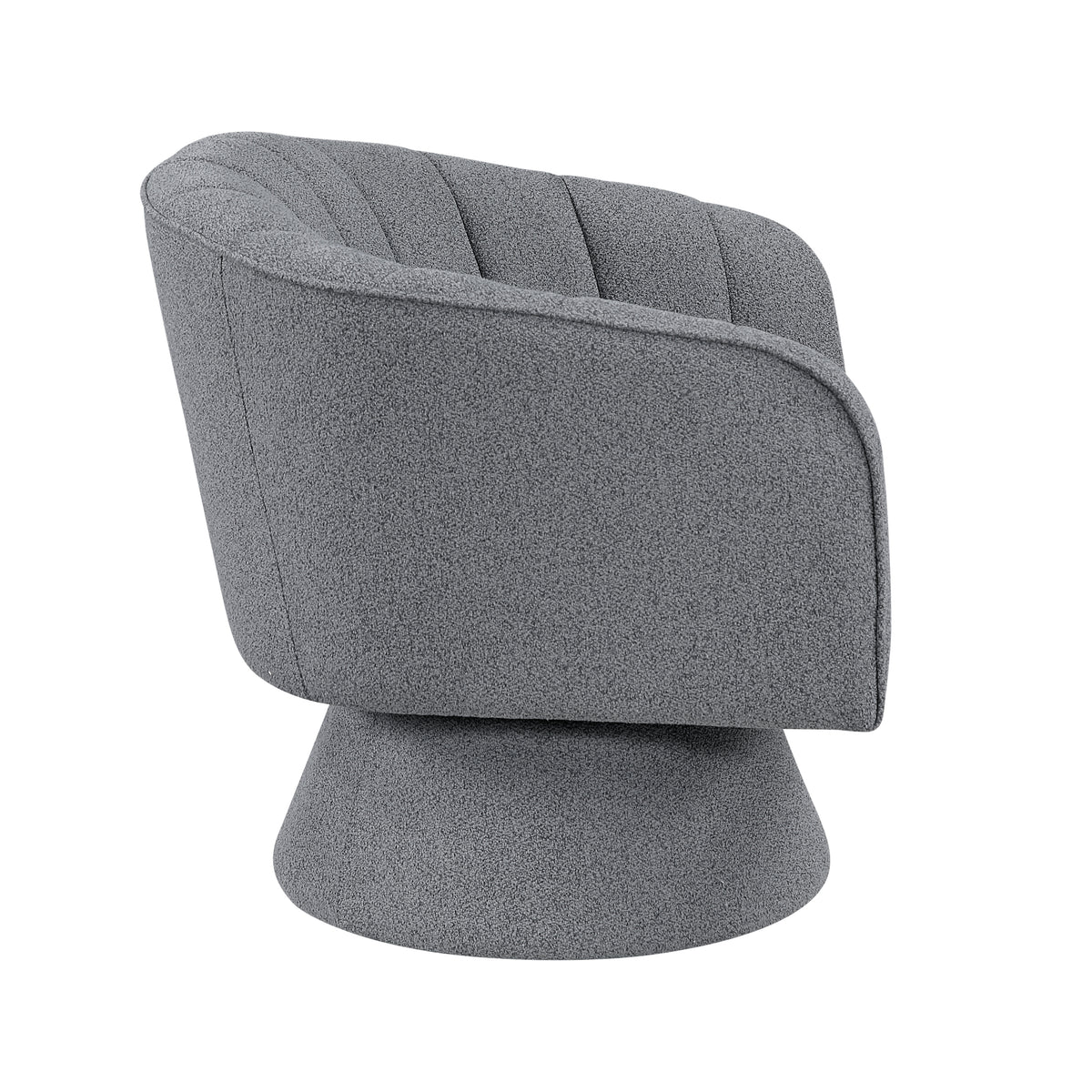 Dark Gray accent chair — detail view