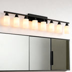 Matte Black wall light — front view