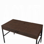 Oak writing desk — alternate angle
