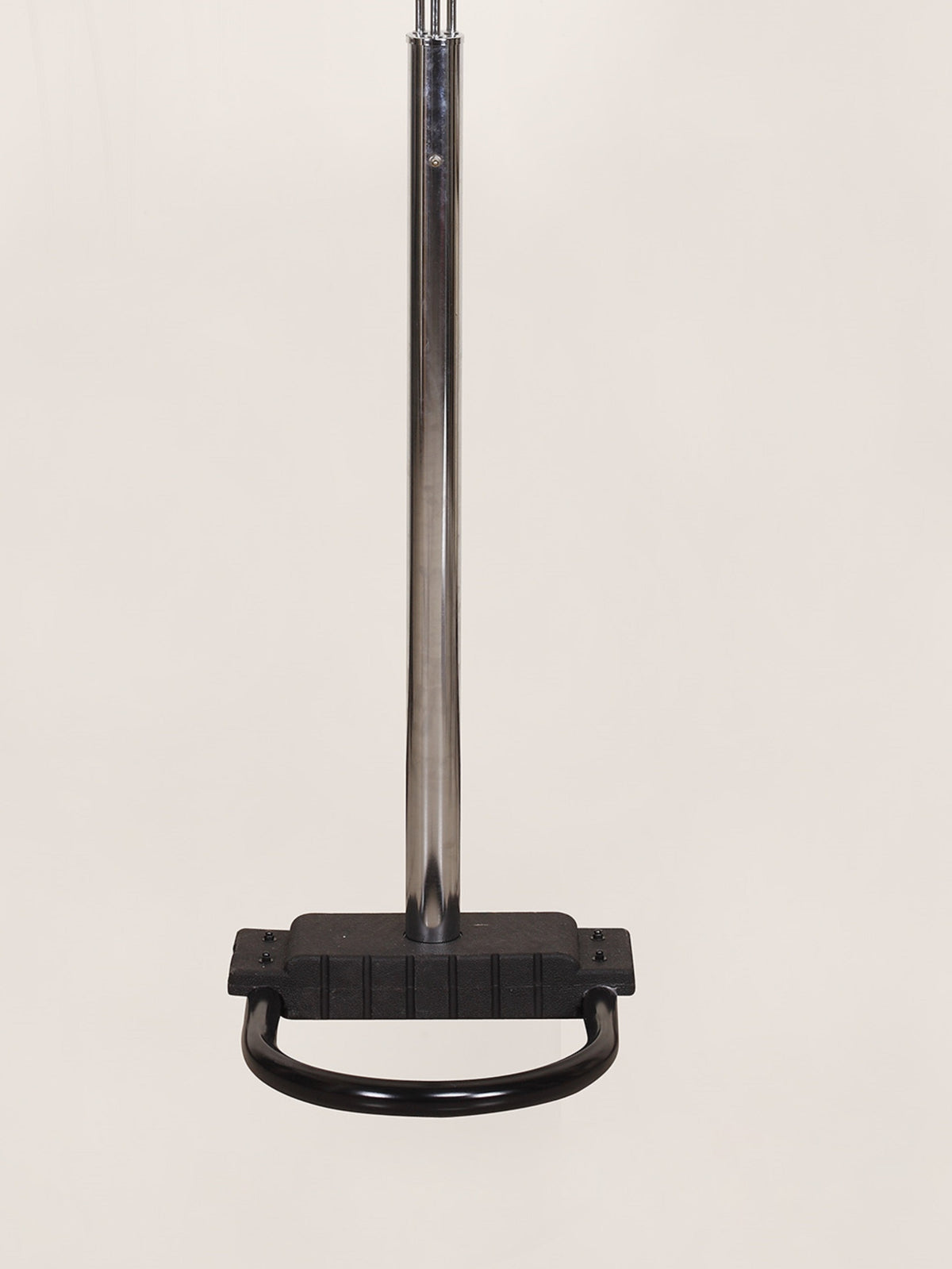 Silver table lamp — side view