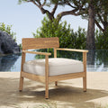 Teak outdoor chair — product view