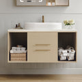 White bathroom vanity — product view