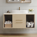 White bathroom vanity — product view