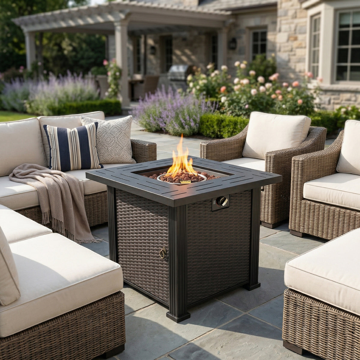 Black Brown patio heater — product view