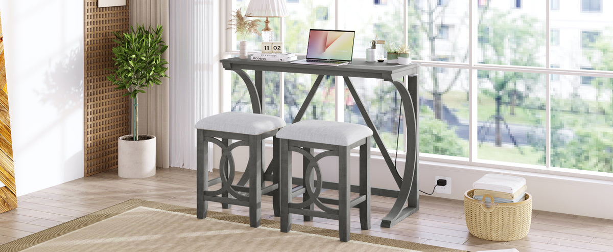 Gray dining set — product view