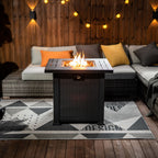 Black Brown patio heater — detail view