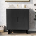 Black bathroom vanity — product view