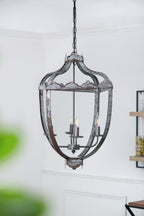 Gray chandelier — front view
