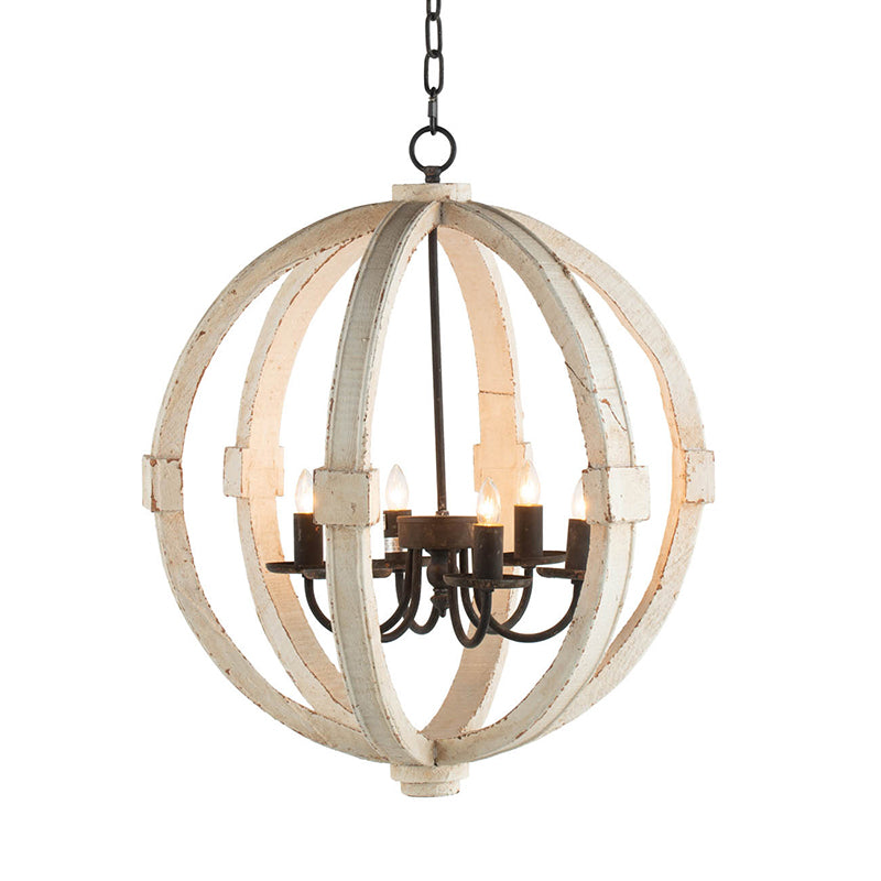 White chandelier — product view