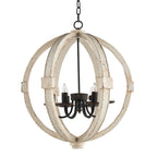 White chandelier — front view