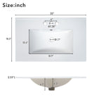 Green bathroom vanity — alternate angle
