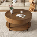 Walnut Brown coffee table — detail view