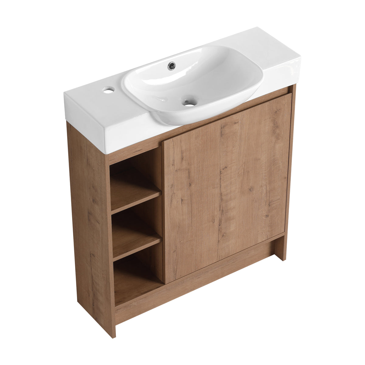 Imitative Oak bathroom vanity — product view