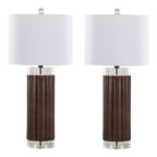 Brown table lamp — detail view
