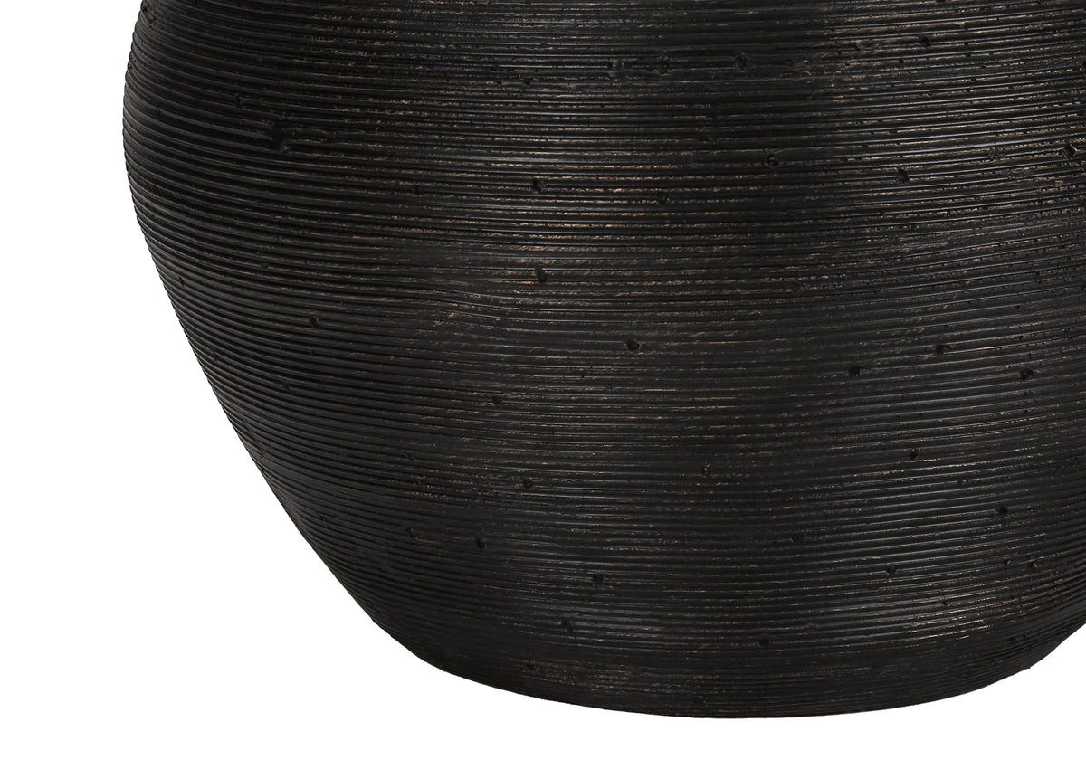 Black table lamp — alternate angle