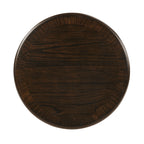 Espresso side table — front view