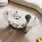 Grey coffee table — side view