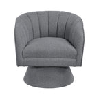 Dark Gray accent chair — front view