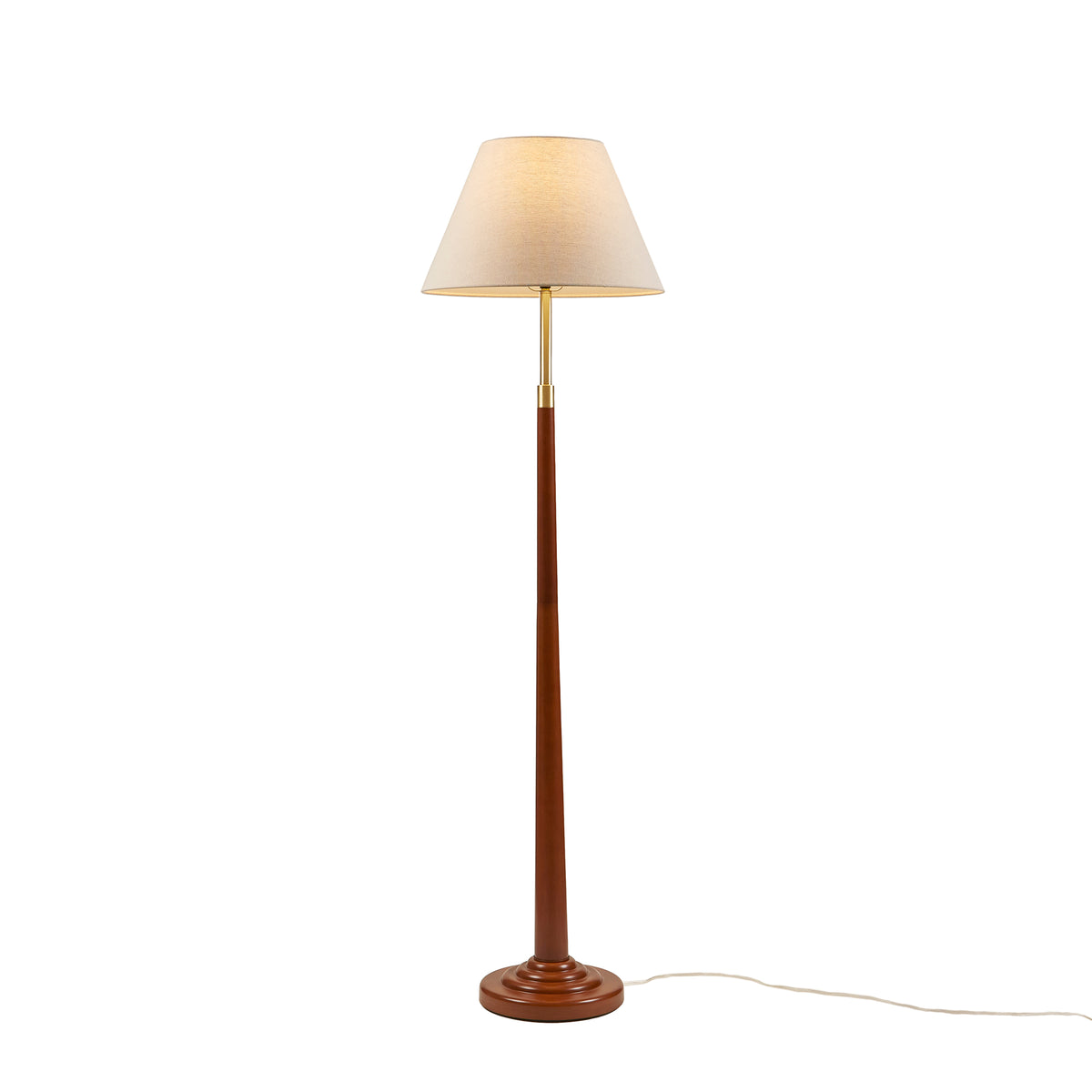 White table lamp — product view