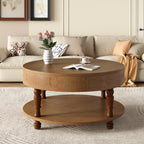 Walnut Brown coffee table — side view