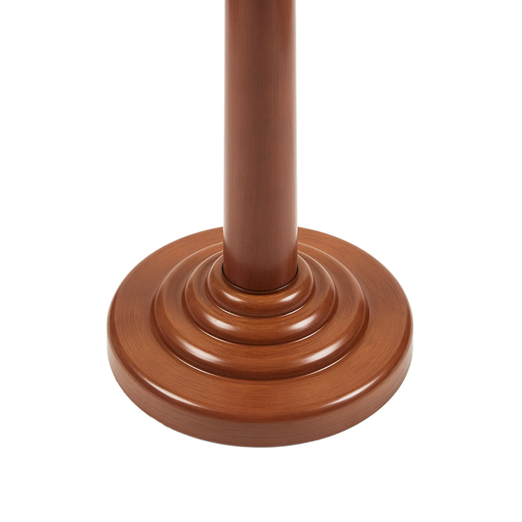 White table lamp — side view
