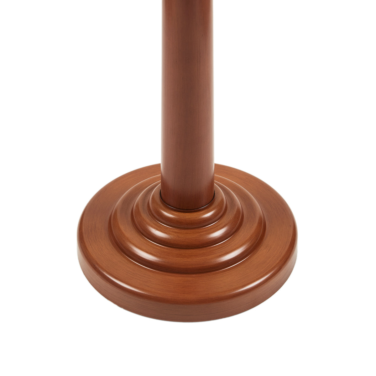 White table lamp — side view
