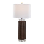 Brown table lamp — alternate angle