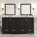 Black bathroom vanity — product view