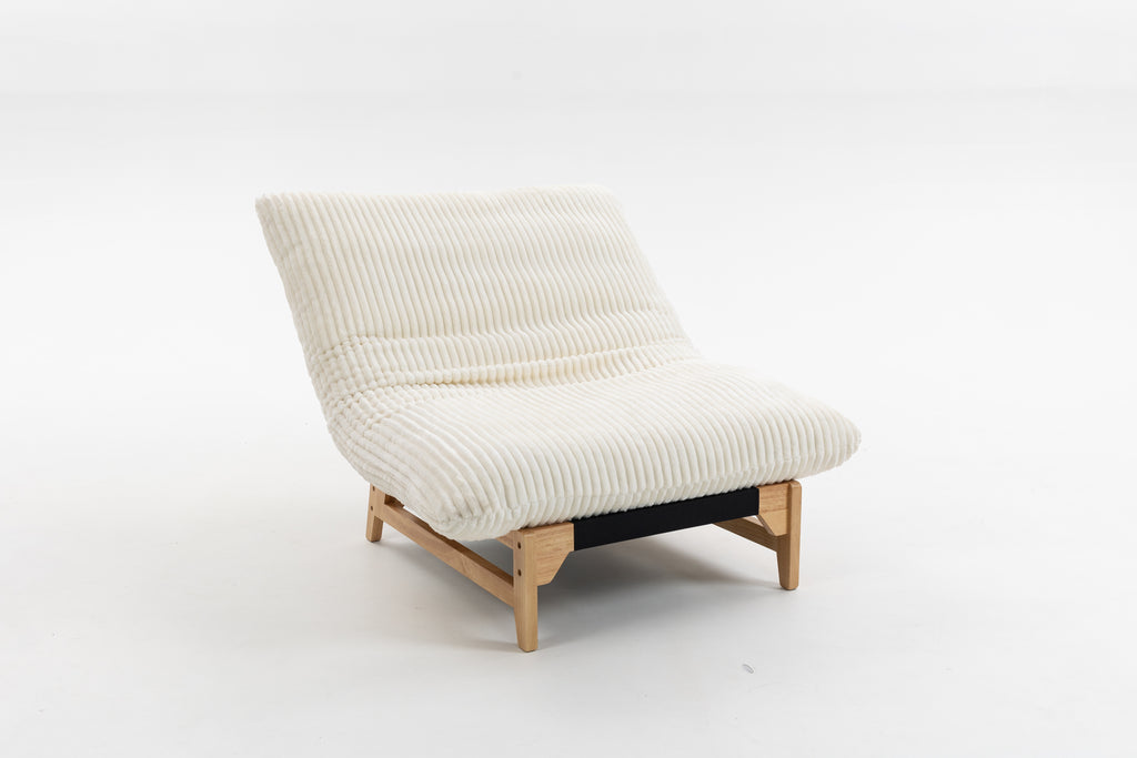 Off White bean bag chair — side view