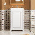 White bathroom vanity — product view