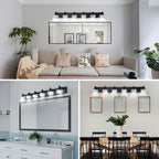 Black wall light — styled view