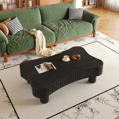 Black coffee table — product view