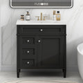 Black bathroom vanity — product view