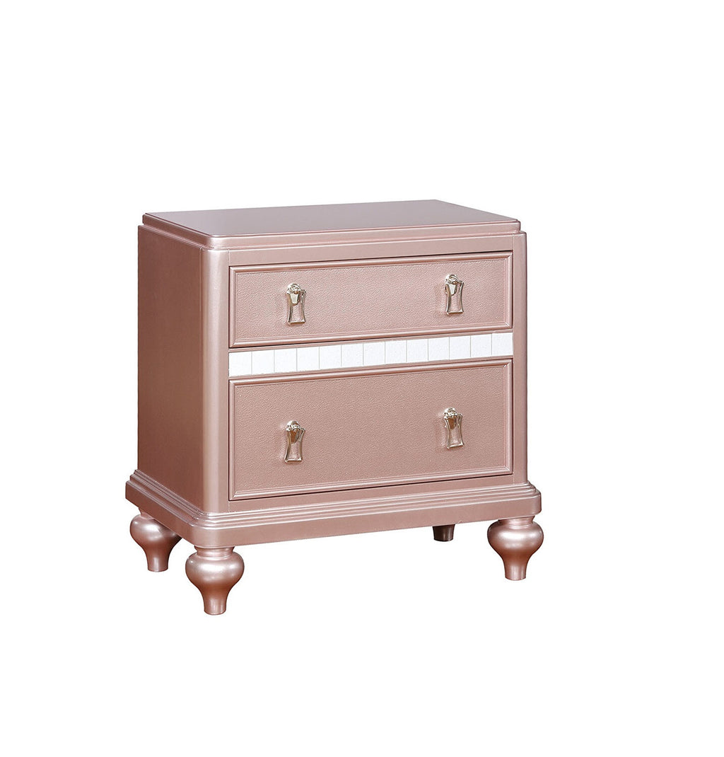 Rose Gold nightstand — detail view