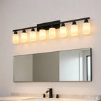 Matte Black wall light — alternate angle