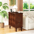 Walnut nightstand — product view