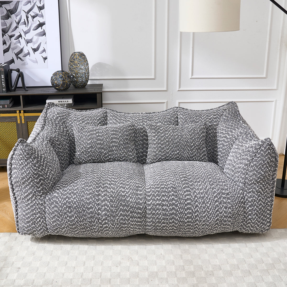 Olive Green accent chair — alternate angle