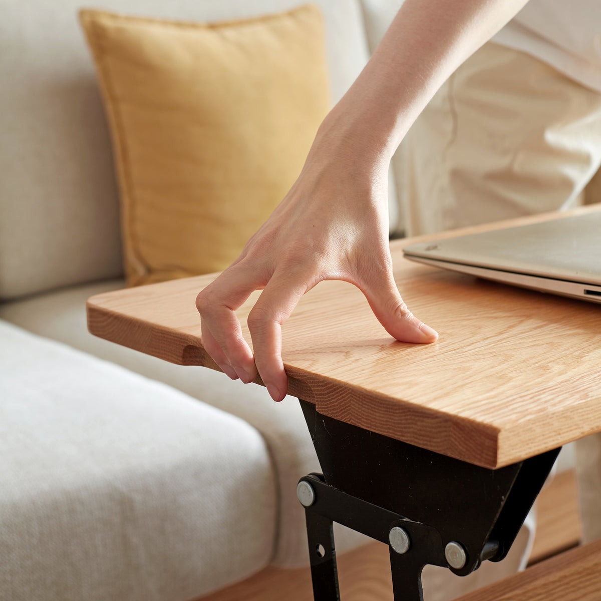 Natural Wood coffee table — front view