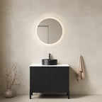 Black White bathroom vanity — product view