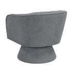 Dark Gray accent chair — side view
