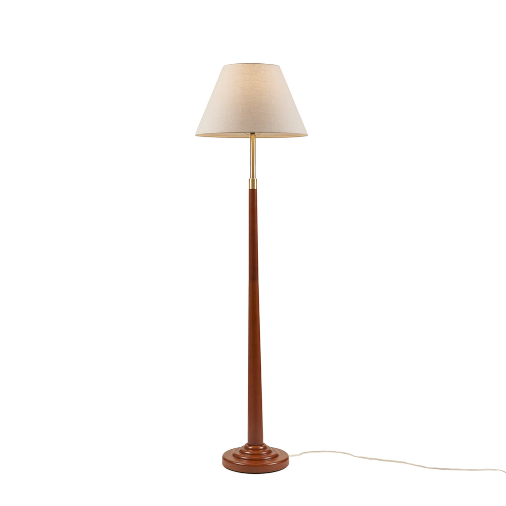 White table lamp — detail view
