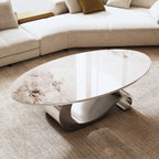 Grey coffee table — alternate angle