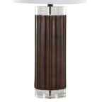 Brown table lamp — side view