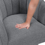 Dark Gray accent chair — alternate angle