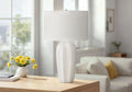 Cream table lamp — product view