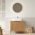 Natural Wood bathroom vanity — product view