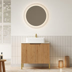 Natural Wood bathroom vanity — product view
